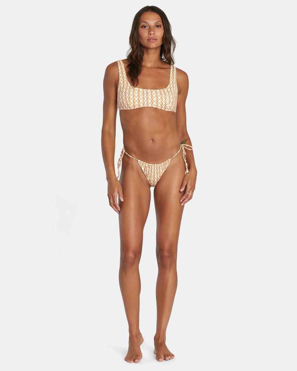 Afterglow Rvca Optics Women's Bikini Tops | USJKU16048