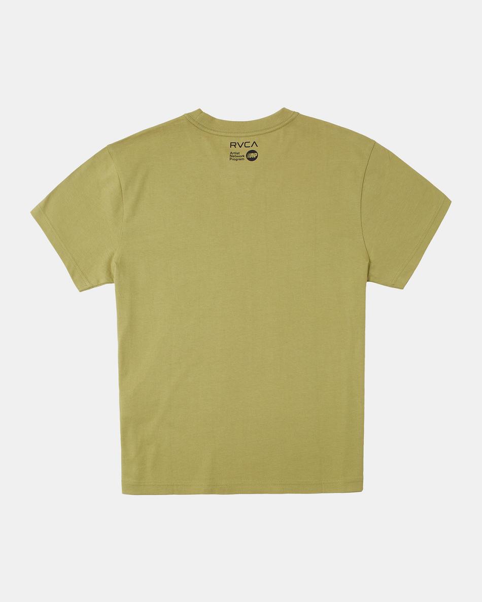 Avocado Rvca Ed Templeton Trip Out Tee Men's Short Sleeve | TUSPQ60781