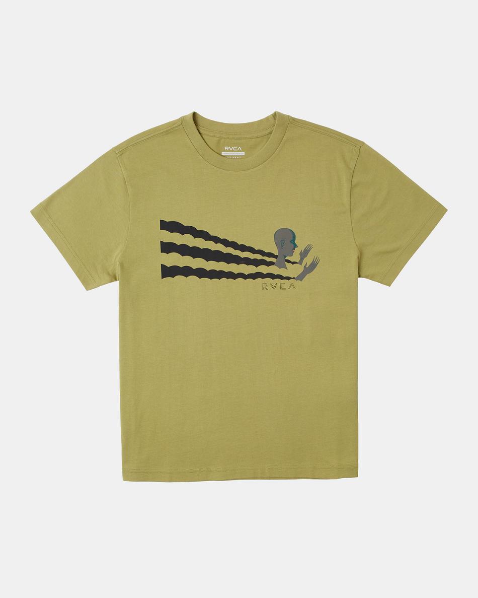 Avocado Rvca Ed Templeton Trip Out Tee Men\'s Short Sleeve | TUSPQ60781