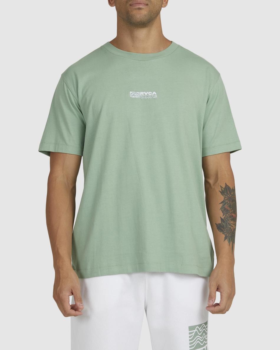 Basil Rvca RVCA Wave Tee Men's Short Sleeve | USJVR45817