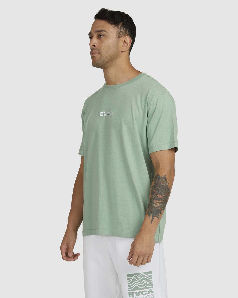 Basil Rvca RVCA Wave Tee Men's Short Sleeve | USJVR45817