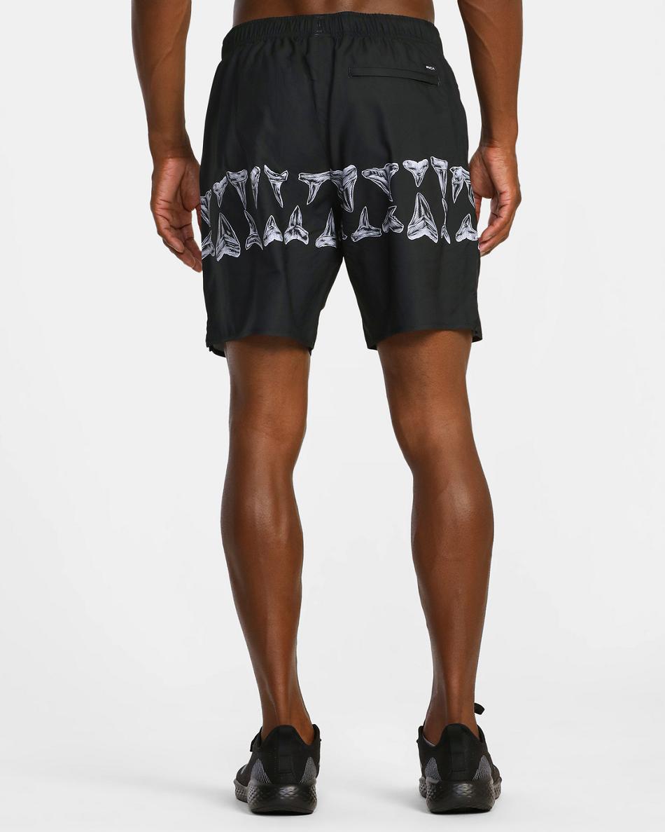 Black Rvca Ben Horton Yogger Performance Men's Running Shorts | MUSHR74254