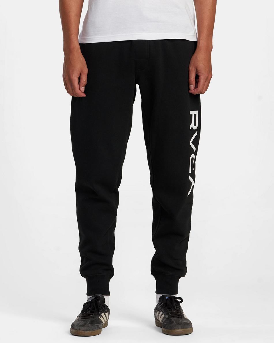 Black Rvca Big RVCA Men's Pants | USICD96031