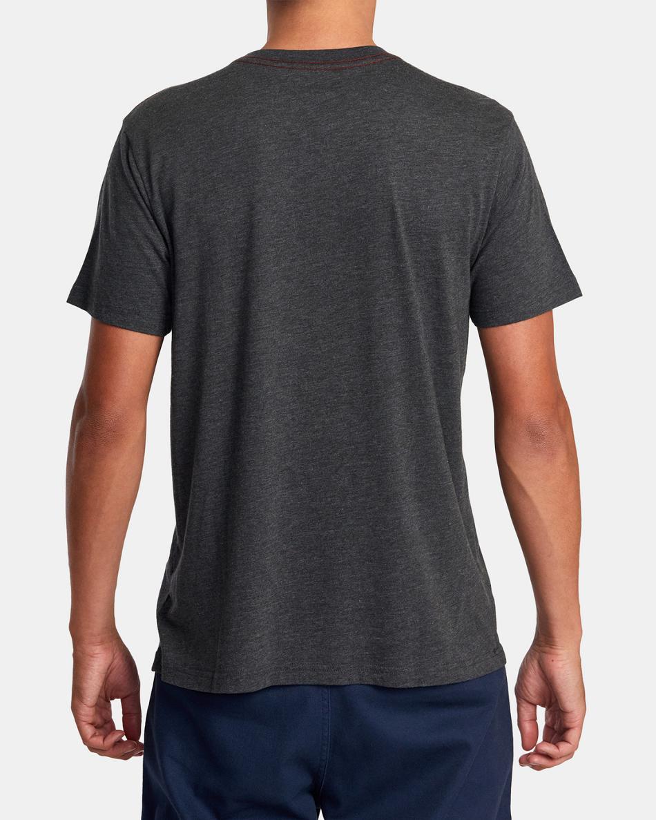 Black Rvca Big RVCA Tee Men's Short Sleeve | GUSEC96861