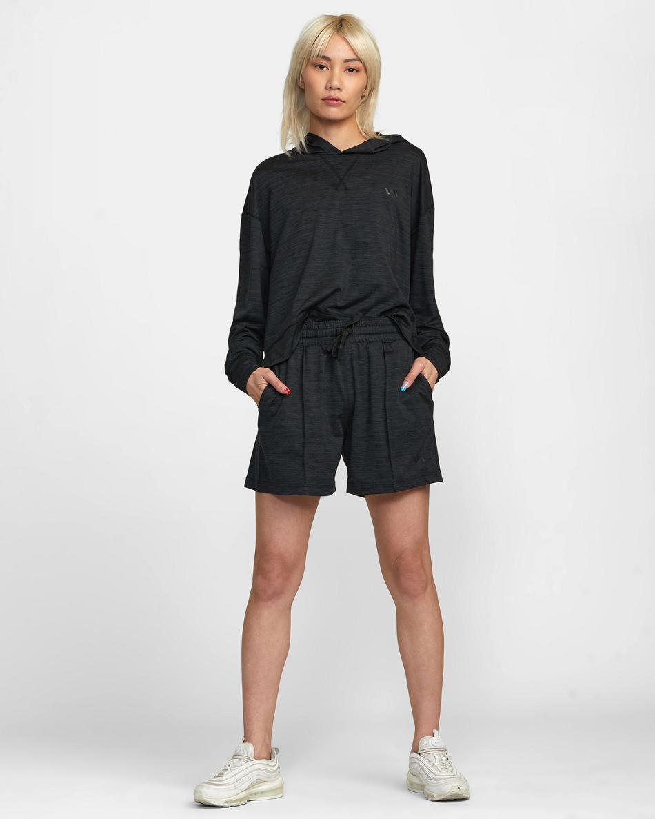 Black Rvca C-Able Workout Women's Skirts | USXMI53608