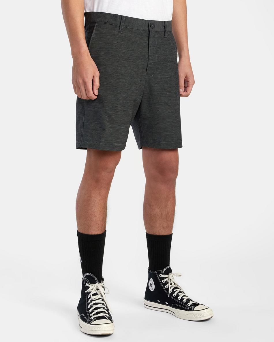 Black Rvca Daggers Chino Hybrid Men's Shorts | XUSGW10705