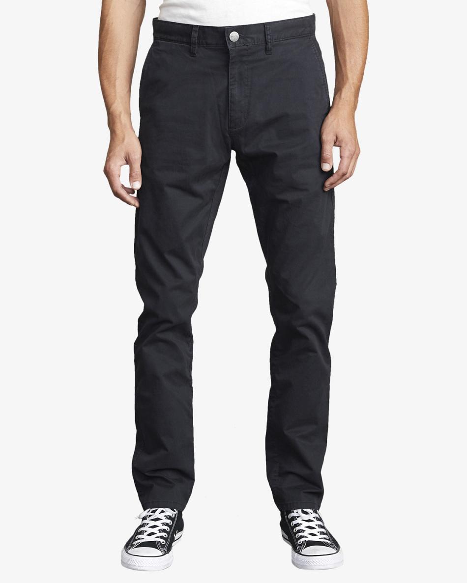 Black Rvca Daggers Chino Men's Pants | USJVR96734