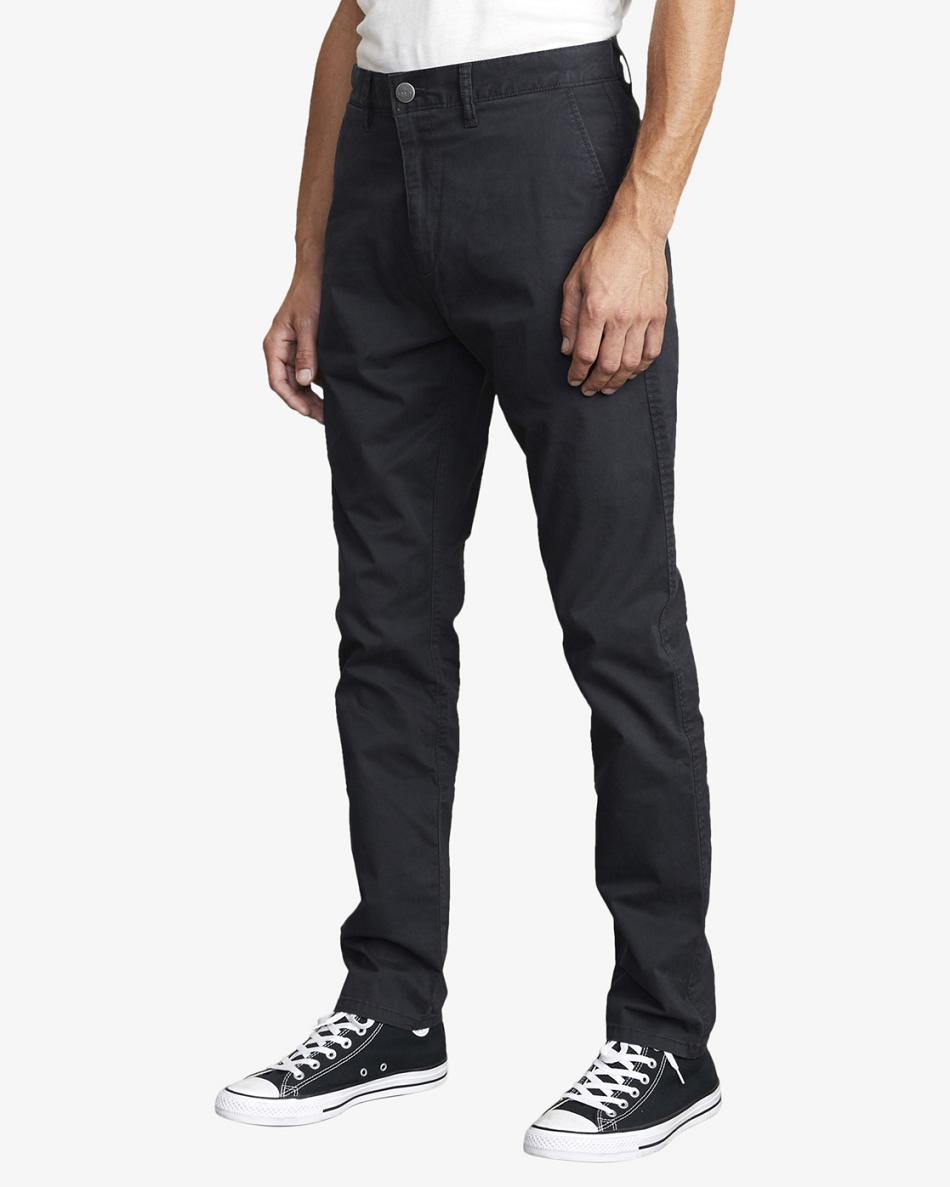 Black Rvca Daggers Chino Men's Pants | USJVR96734