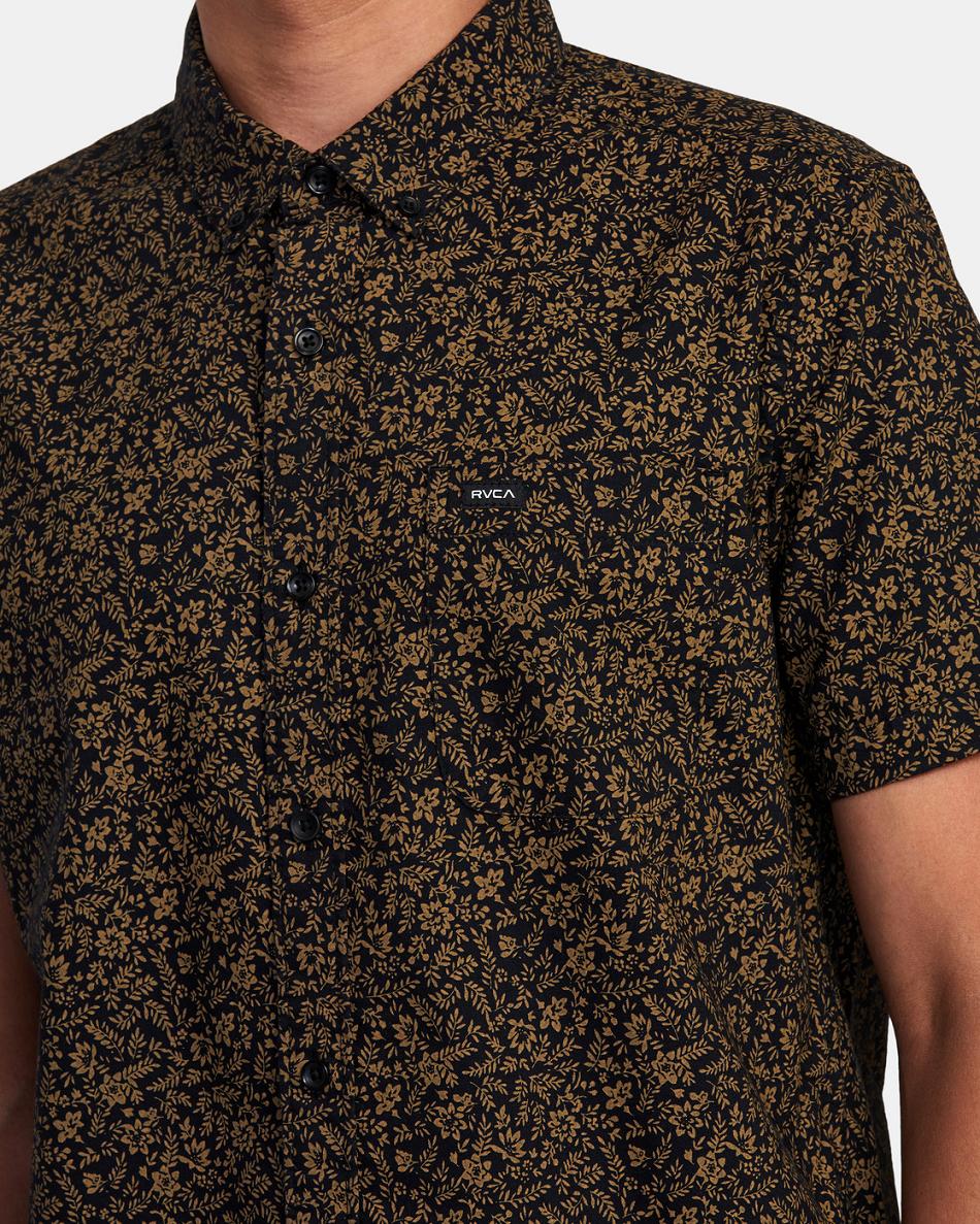 Black Rvca Do Print Short Sleeve Men's T shirt | AUSWC93614