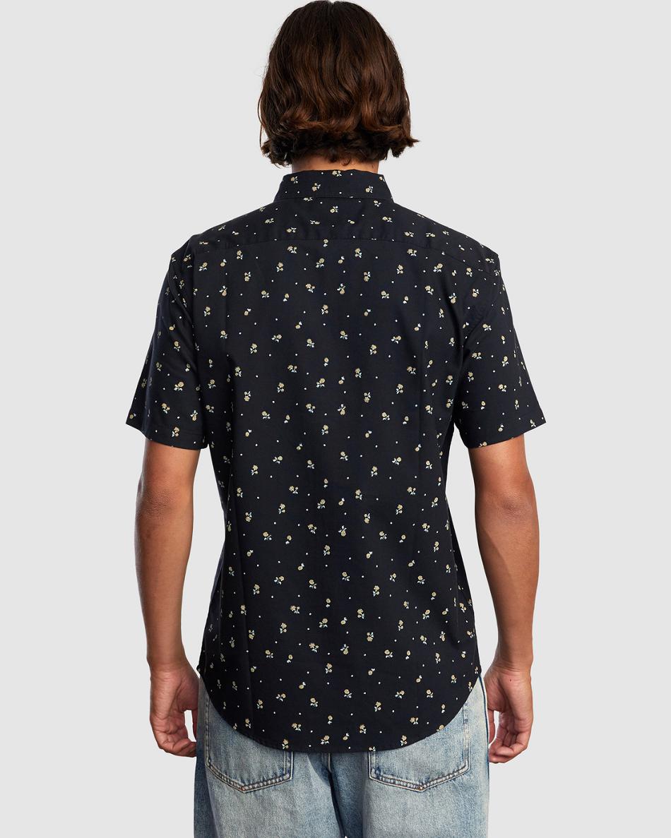 Black Rvca Do Slim Fit Short Sleeve Men's T shirt | MUSHR51604