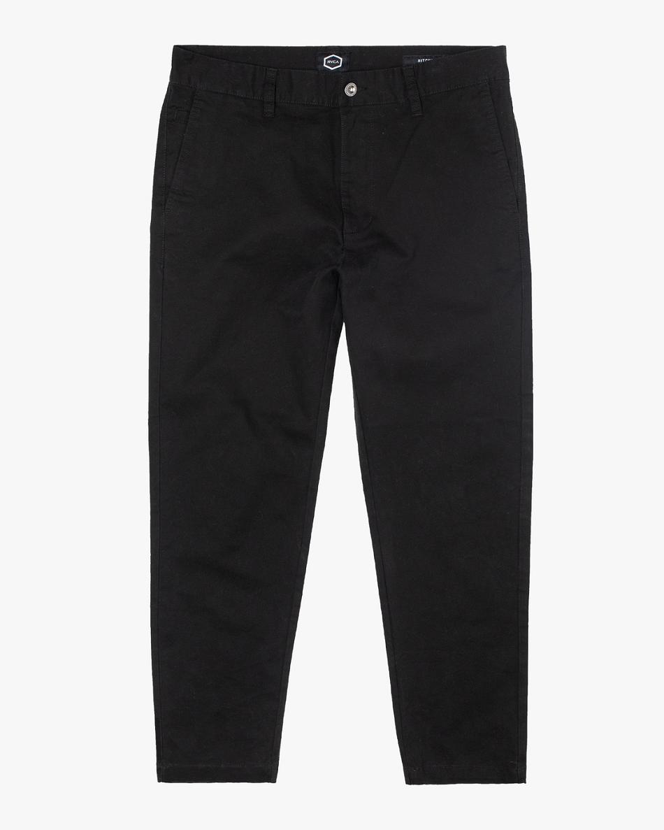 Black Rvca HITCHER Men\'s Pants | USNZX19304