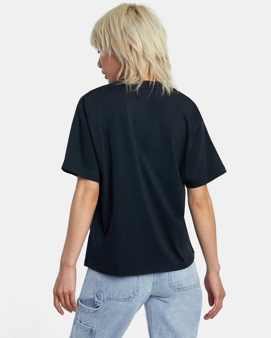 Rvca Jesse Brown Shapes Anyday Limited Edition Black Womens T shirt