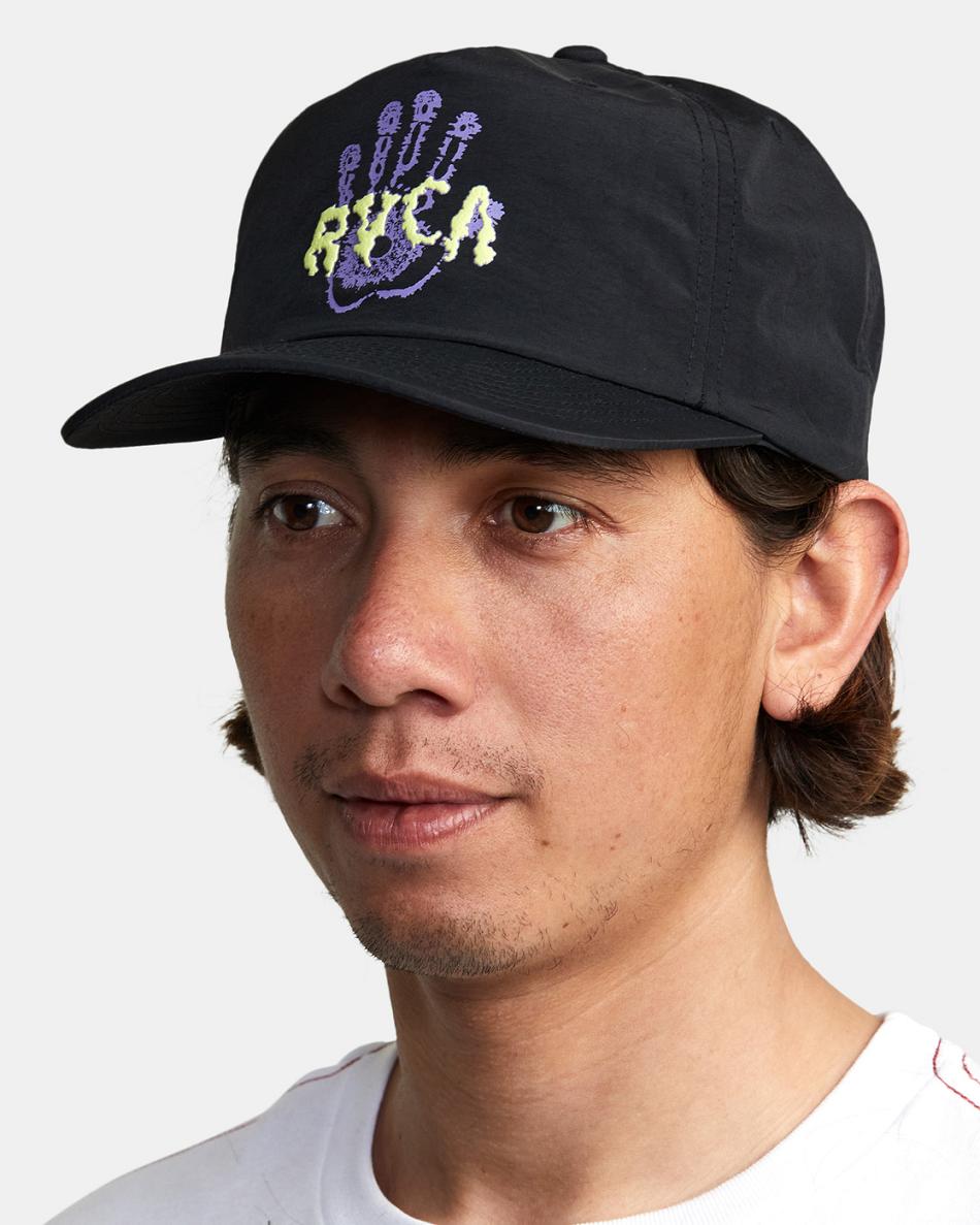 Black Rvca Matter At Hand Snapback Men's Hats | USZPD12859