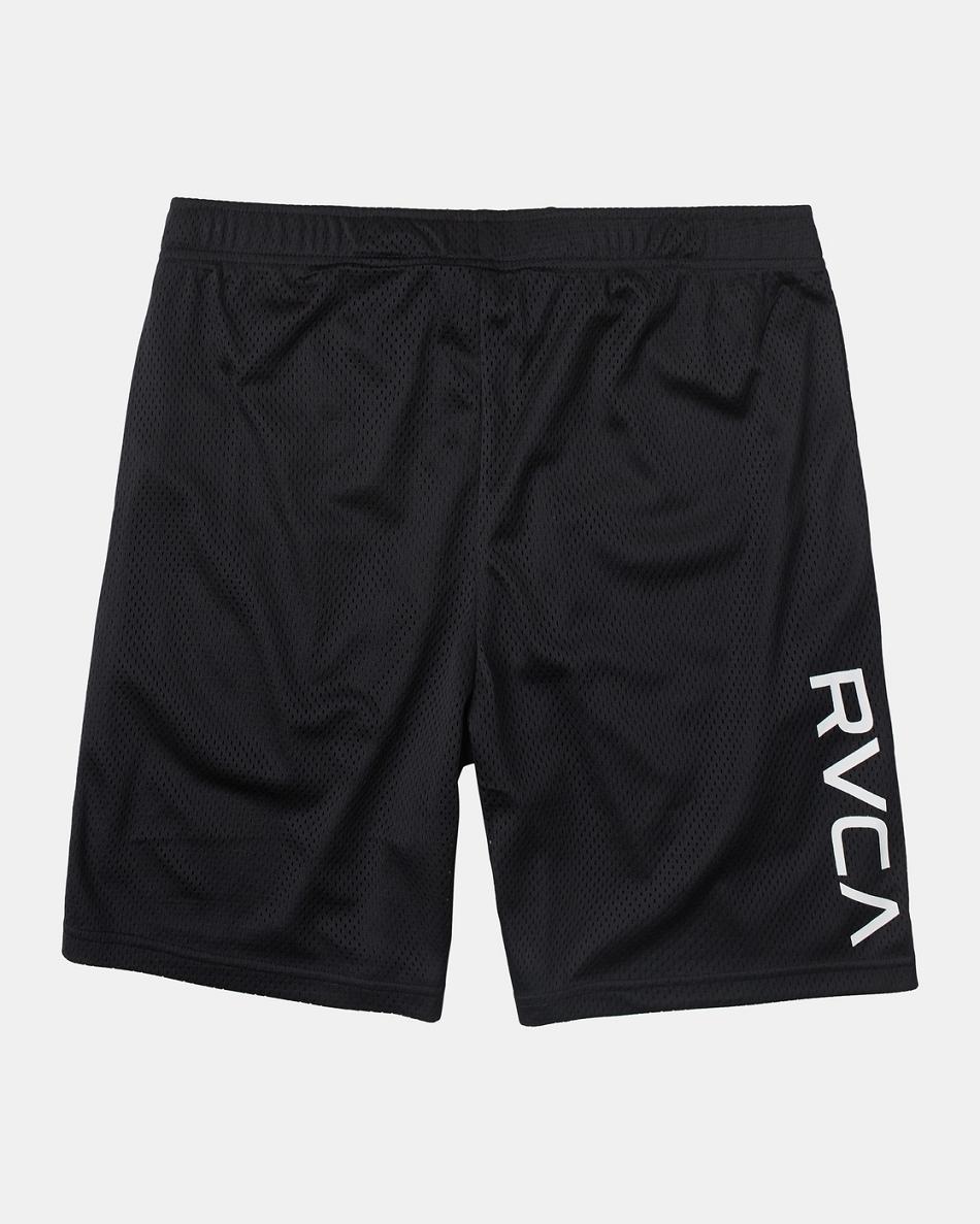 Black Rvca Mesh II Elastic 19 Men's Shorts | EUSVG63481