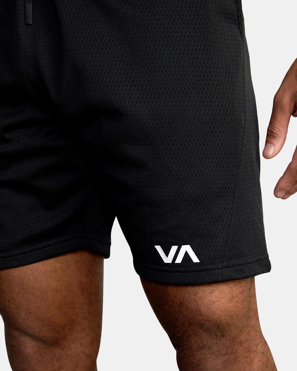 Black Rvca Mesh II Elastic 19 Men's Shorts | EUSVG63481