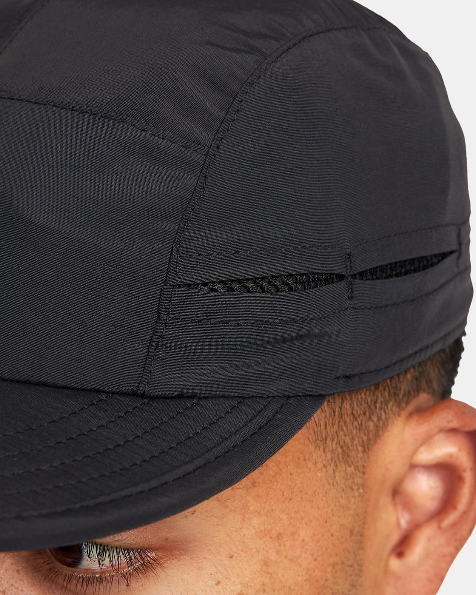 Black Rvca Outsider Cap Men's Hats | AUSDF54859