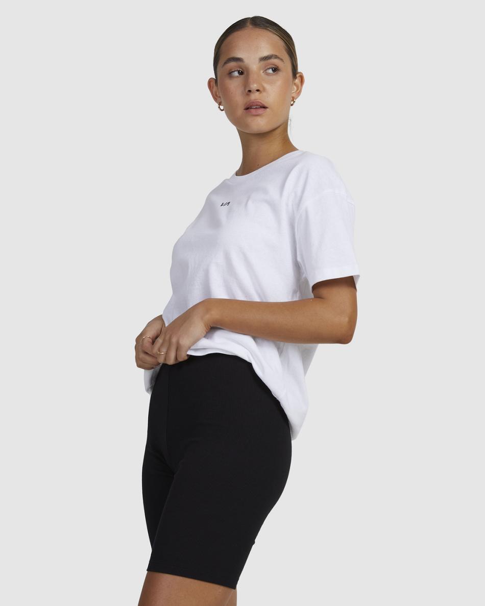 Black Rvca Push It Bike Shorts Women's Loungewear | LUSSX69753