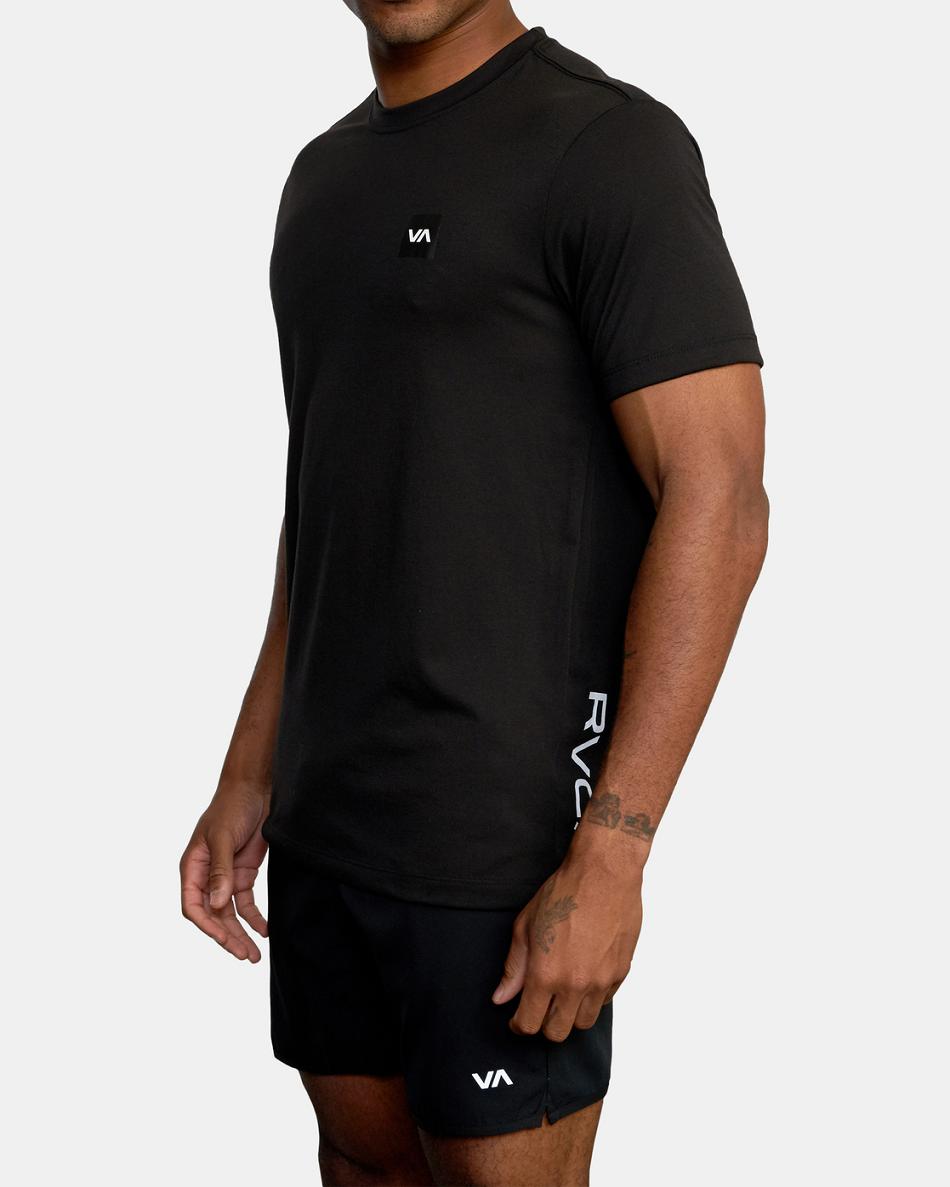 Black Rvca RVCA 2X Tee Men's Short Sleeve | USIIZ95894