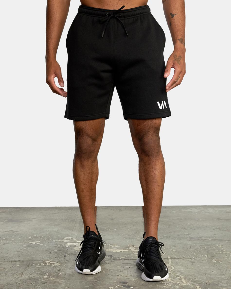 Black Rvca Sport Elastic IV 19 Men's Shorts | PUSER55498