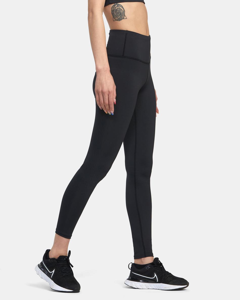 Black Rvca VA Essential Workout Women's Pants | USZDE12764