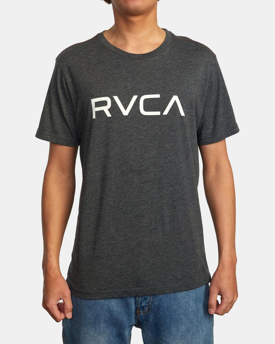 Black/White Rvca Big RVCA Tee Men's Short Sleeve | UUSND58830