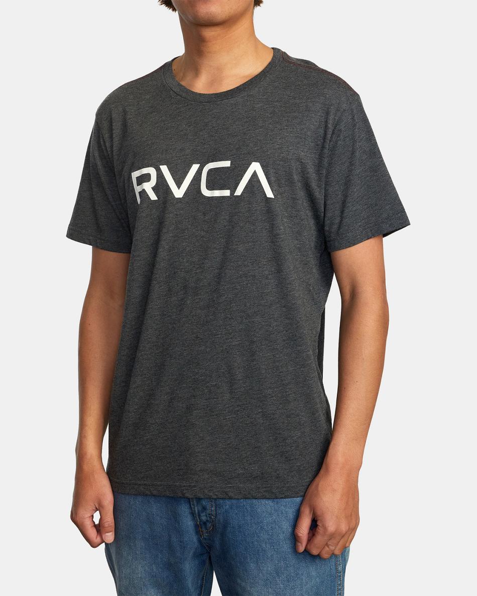 Black/White Rvca Big RVCA Tee Men's Short Sleeve | UUSND58830