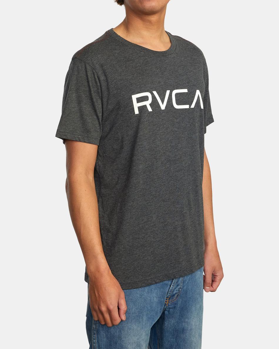 Black/White Rvca Big RVCA Tee Men's Short Sleeve | UUSND58830