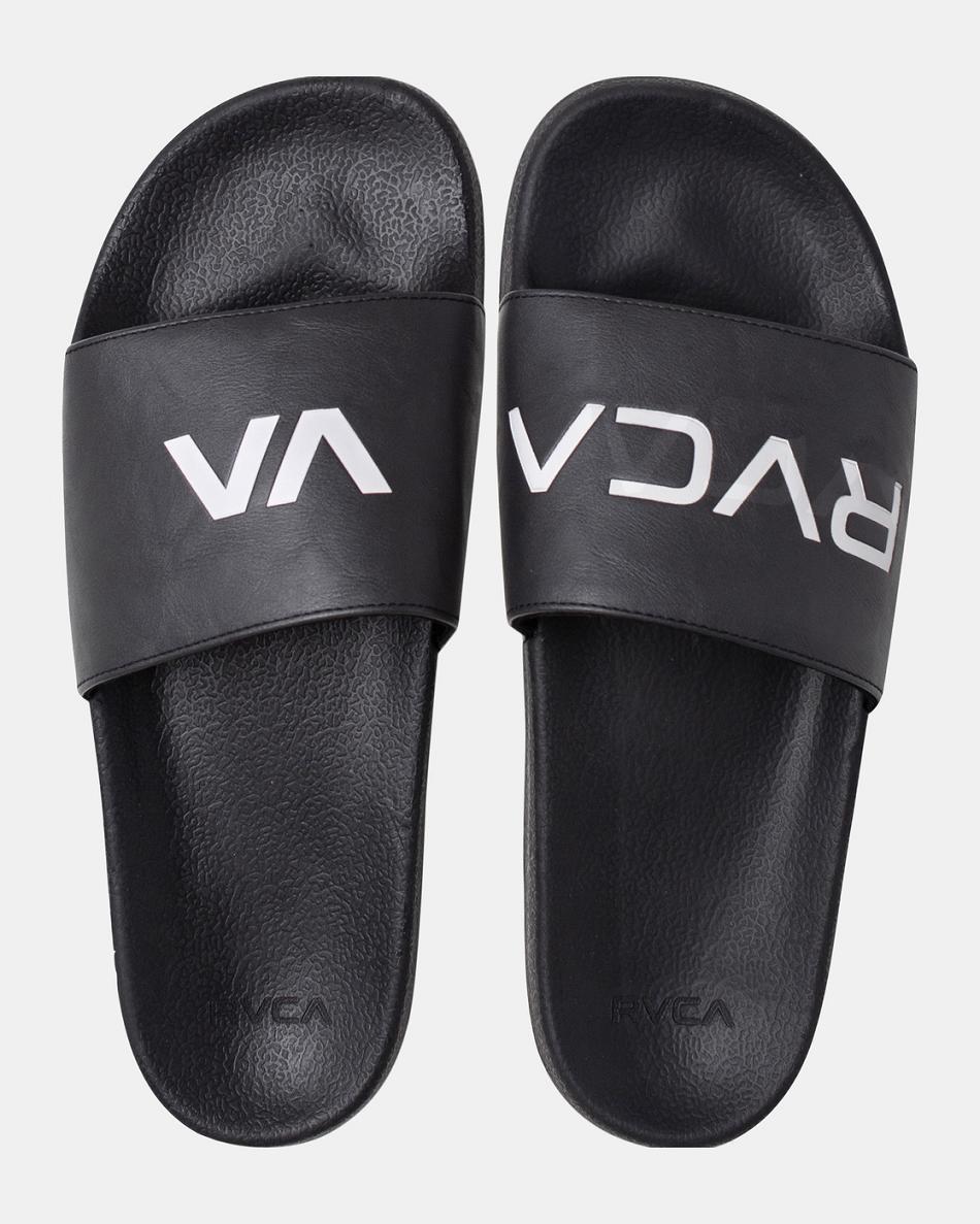 Black/White Rvca RVCA Sport Men's Sandals | USJBT25397
