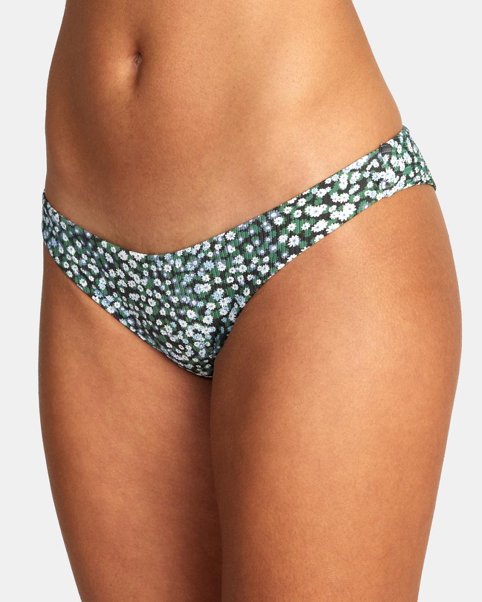 Blue Dust Rvca Daisy Jane Cheeky Women's Bikini Bottoms | USDYB96710