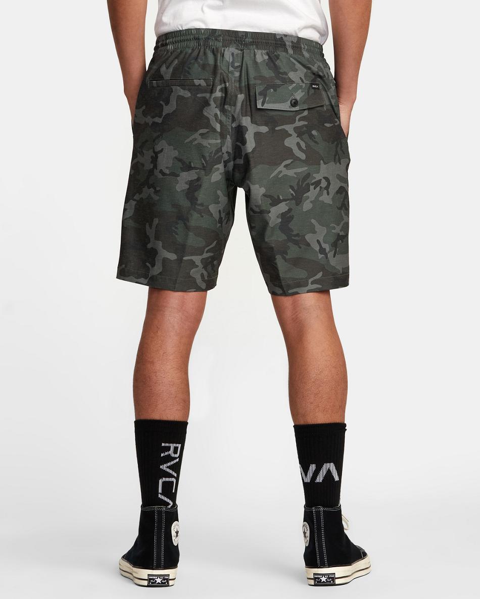 Camo Rvca All Time Hemp Hybrid 19 Men's Shorts | USIIZ52574