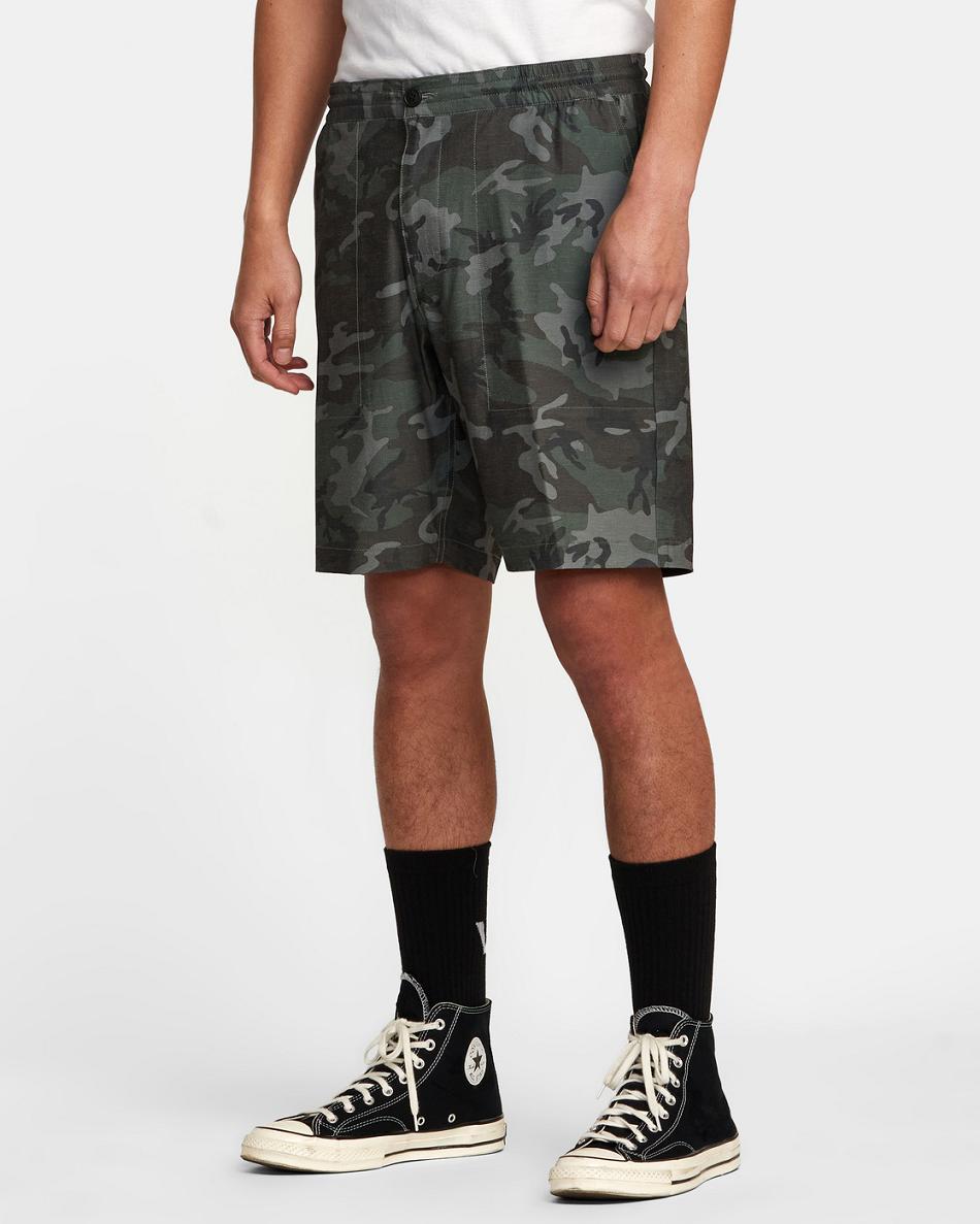 Camo Rvca All Time Hemp Hybrid 19 Men's Shorts | USIIZ52574
