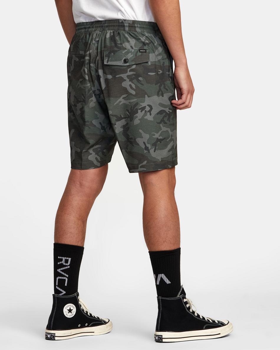 Camo Rvca All Time Hemp Hybrid 19 Men's Shorts | USIIZ52574