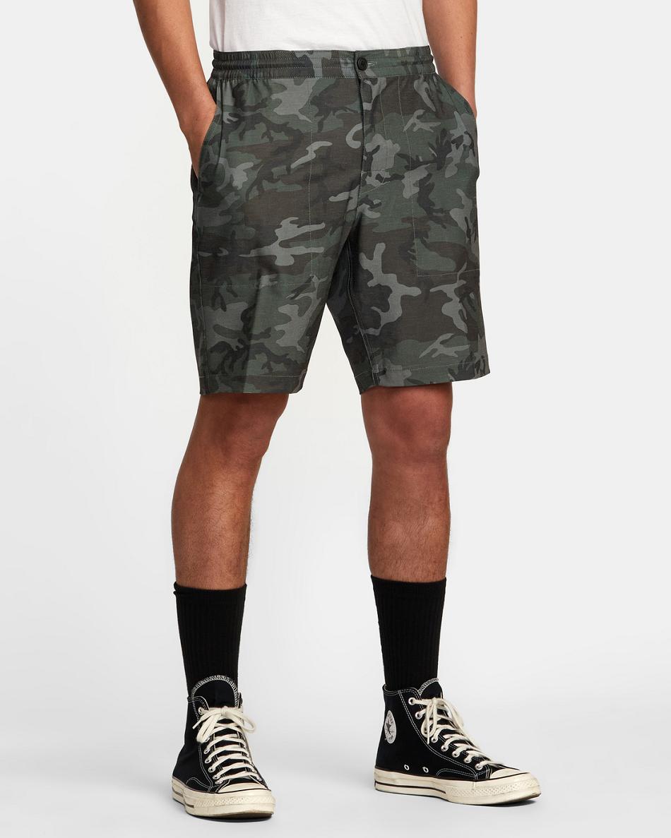 Camo Rvca All Time Hemp Hybrid 19 Men's Shorts | USIIZ52574