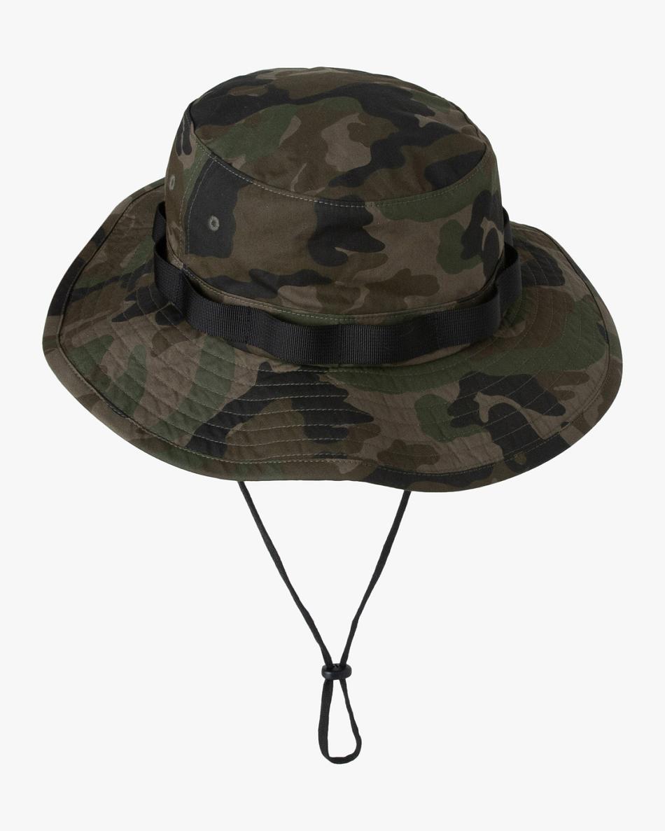 Camo Rvca Day Shift Boonie Men\'s Hats | USQCS15094