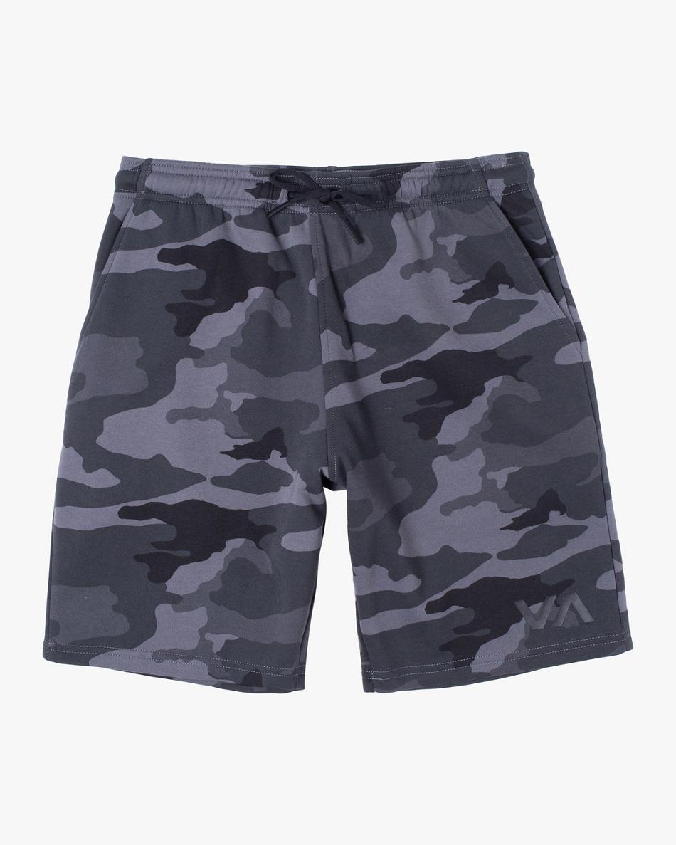 Camo Rvca Sport Elastic IV 19 Men\'s Shorts | YUSVQ81305