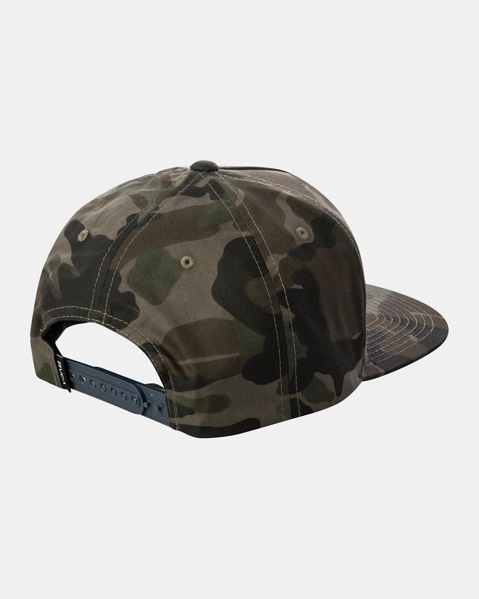 Camo Rvca VA All The Way Snapback Men's Hats | ZUSNQ71312