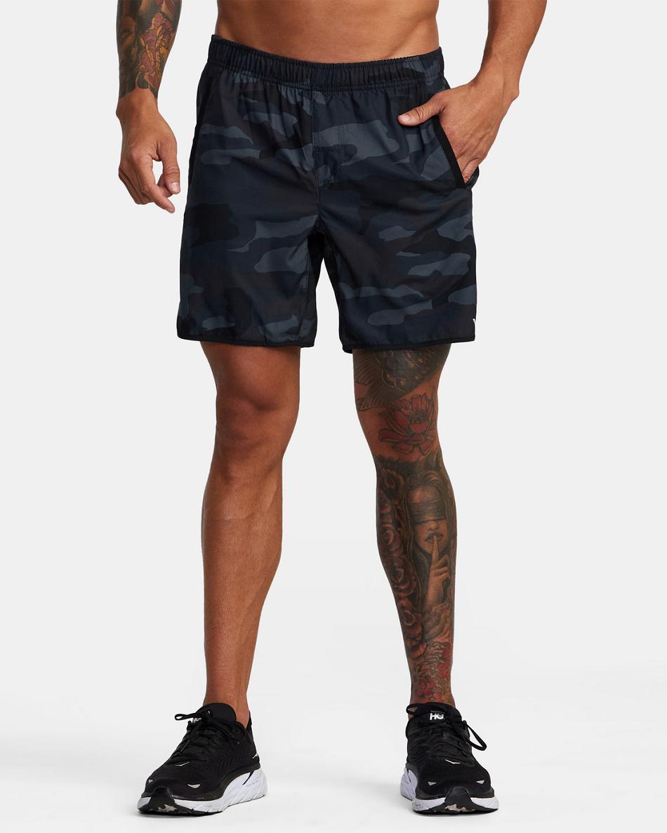 Camo Rvca YOGGER IV Men's Running Shorts | DUSKV61164