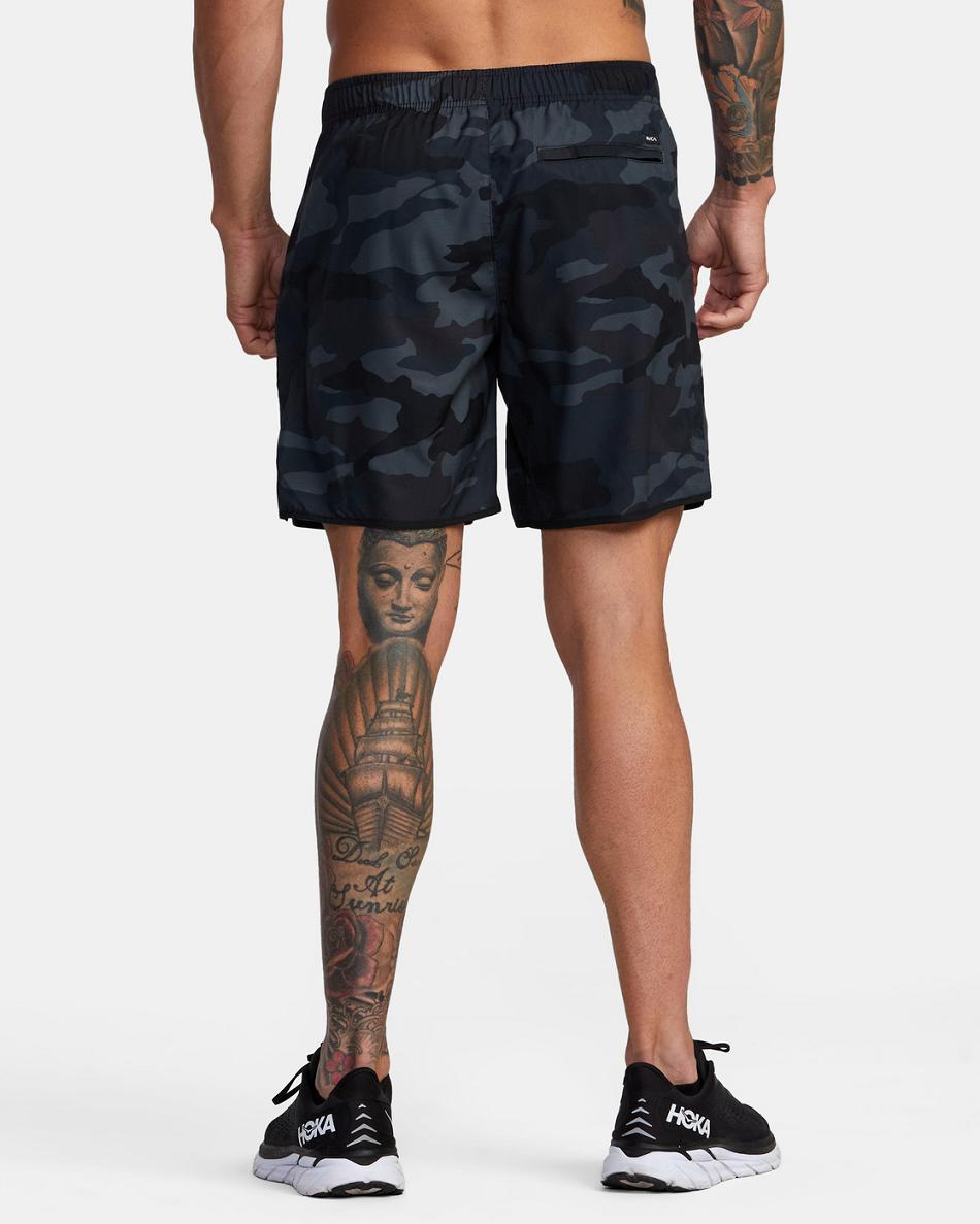 Camo Rvca YOGGER IV Men's Running Shorts | DUSKV61164