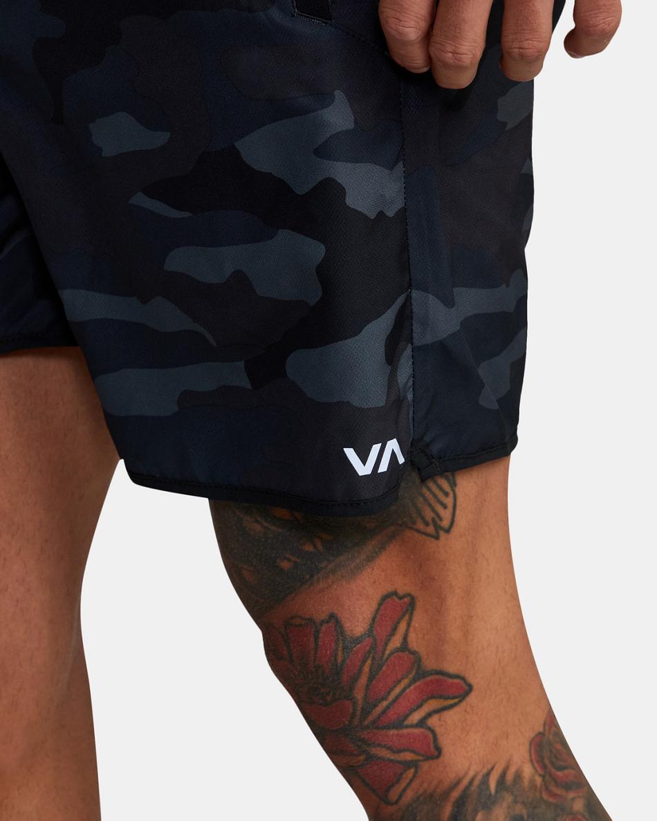 Camo Rvca YOGGER IV Men's Running Shorts | DUSKV61164
