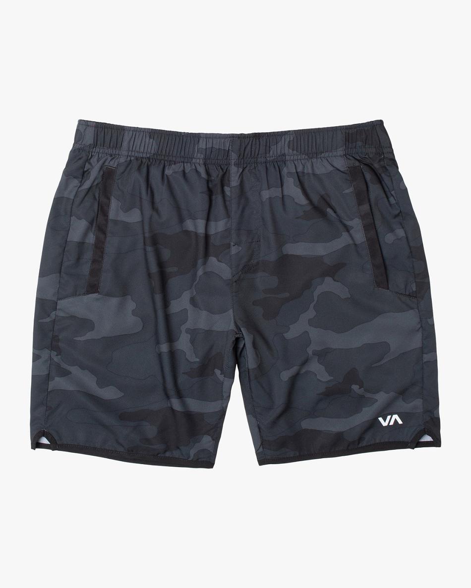 Camo Rvca YOGGER IV Men\'s Running Shorts | DUSKV61164