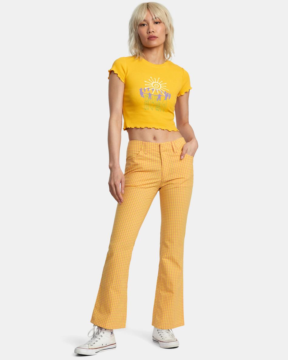 Citrus Rvca Sun Worship Classmate Women's T shirt | YUSVQ29042