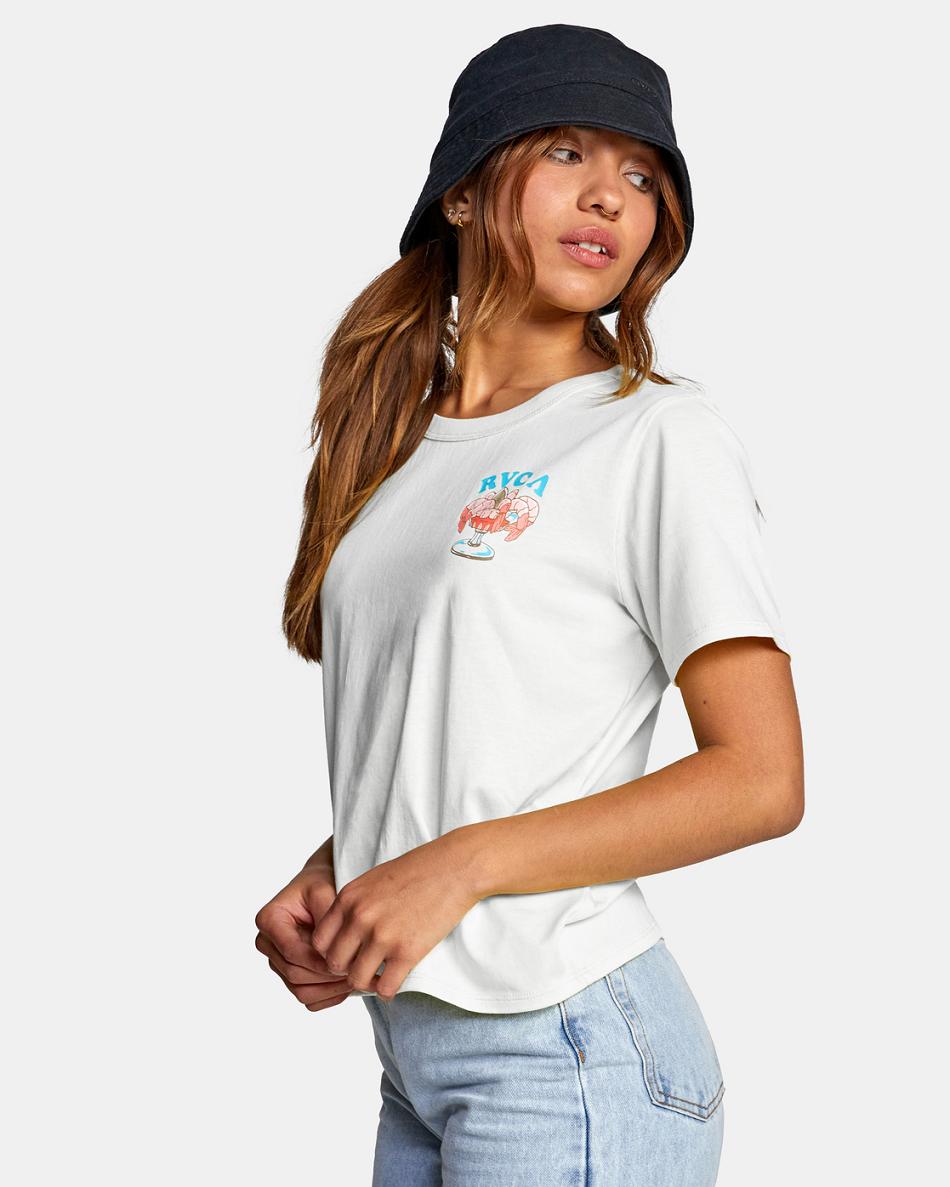 Cloud Rvca LP x KLW Crop Women's T shirt | TUSWZ93139