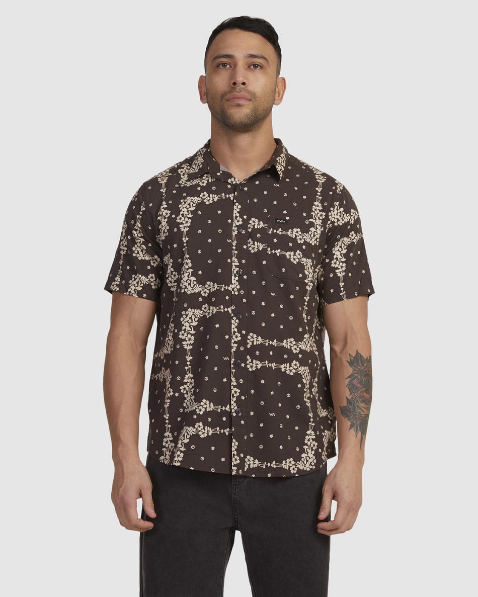 Coal Rvca Loom Short Sleeve Men's T shirt | SUSNY23524