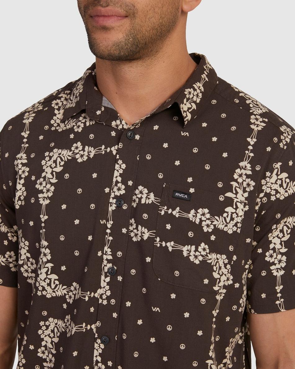 Coal Rvca Loom Short Sleeve Men's T shirt | SUSNY23524