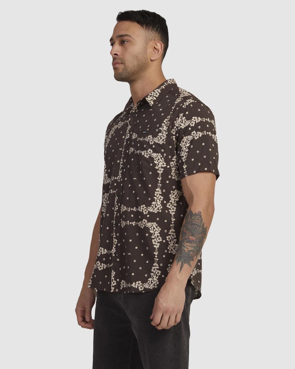 Coal Rvca Loom Short Sleeve Men's T shirt | SUSNY23524