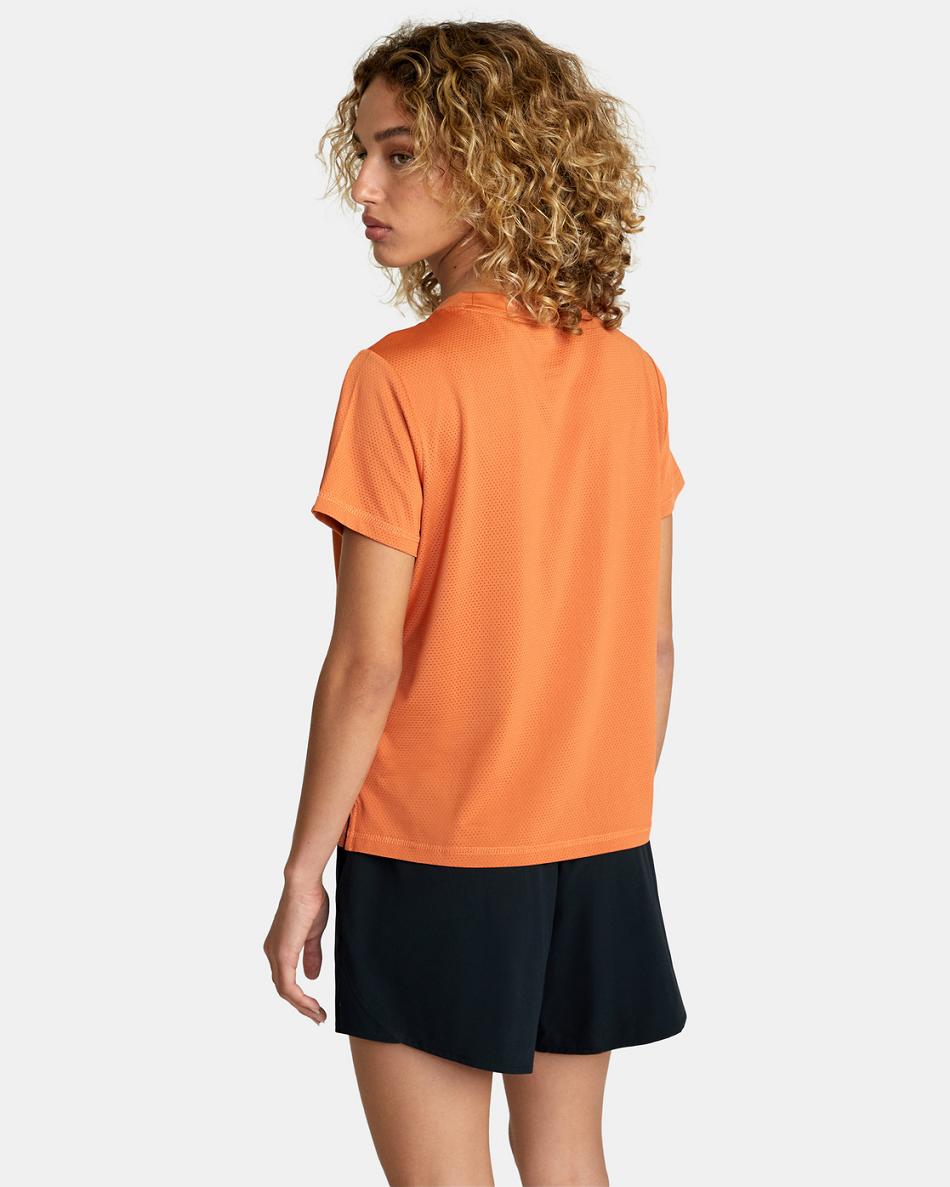 Cocoa Rvca Sport Vent Women's Workout Tops | YUSVQ23410
