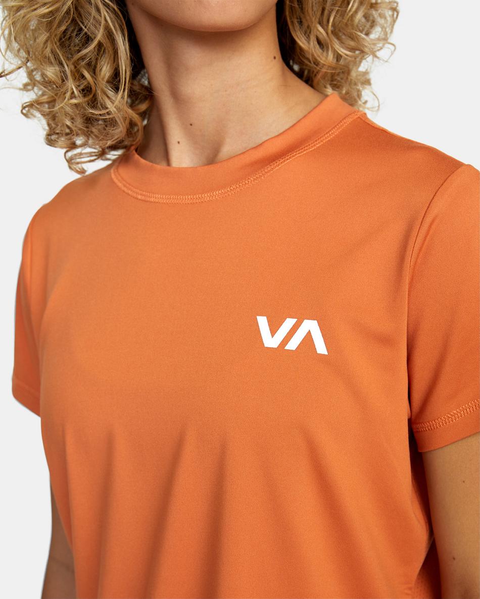 Cocoa Rvca Sport Vent Women's Workout Tops | YUSVQ23410