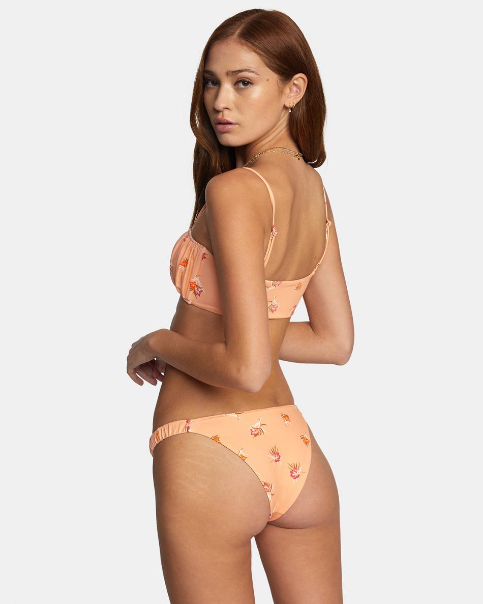 Coral Rvca Easy To Love French Women's Bikini Bottoms | USXMI94377