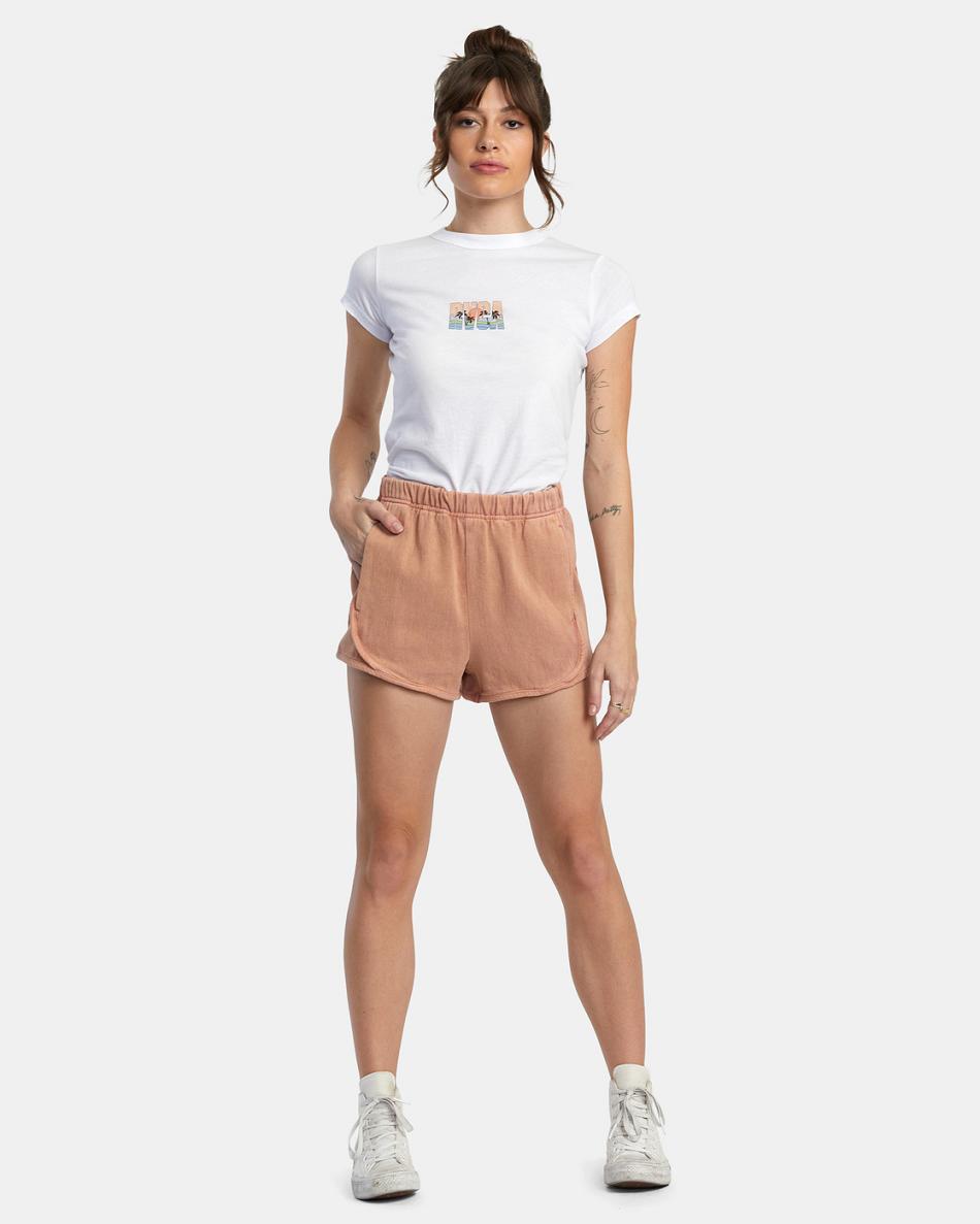 Cork Rvca Roller Elasticized Women's Skirts | MUSFT11872