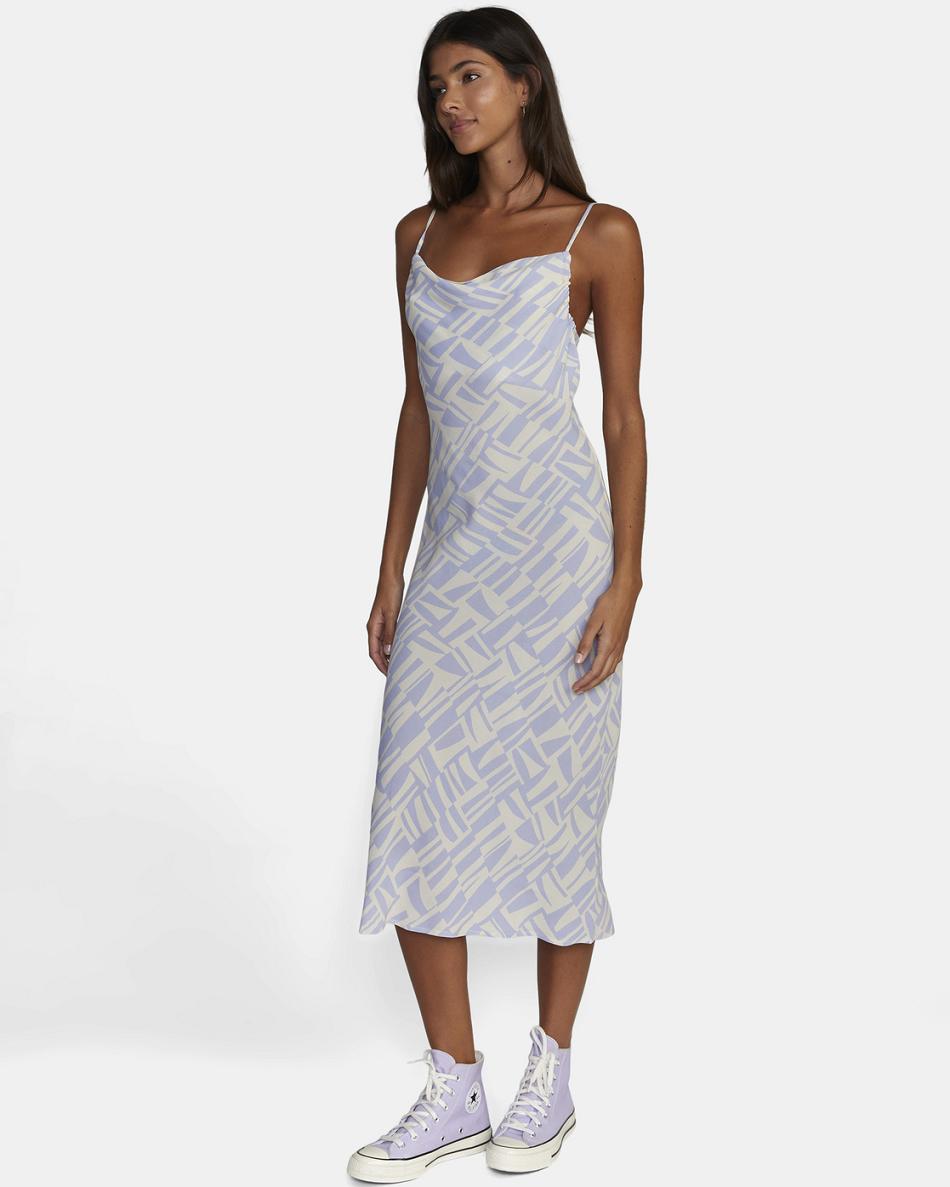 Cosmic Sky Rvca Sinclair Women's Dress | USNEJ82917